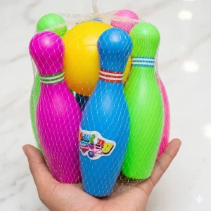 Kids Mini Pin Ball Bowling Game Toy Set | Vibrant Indoor Sport Set for Toddlers - B10743